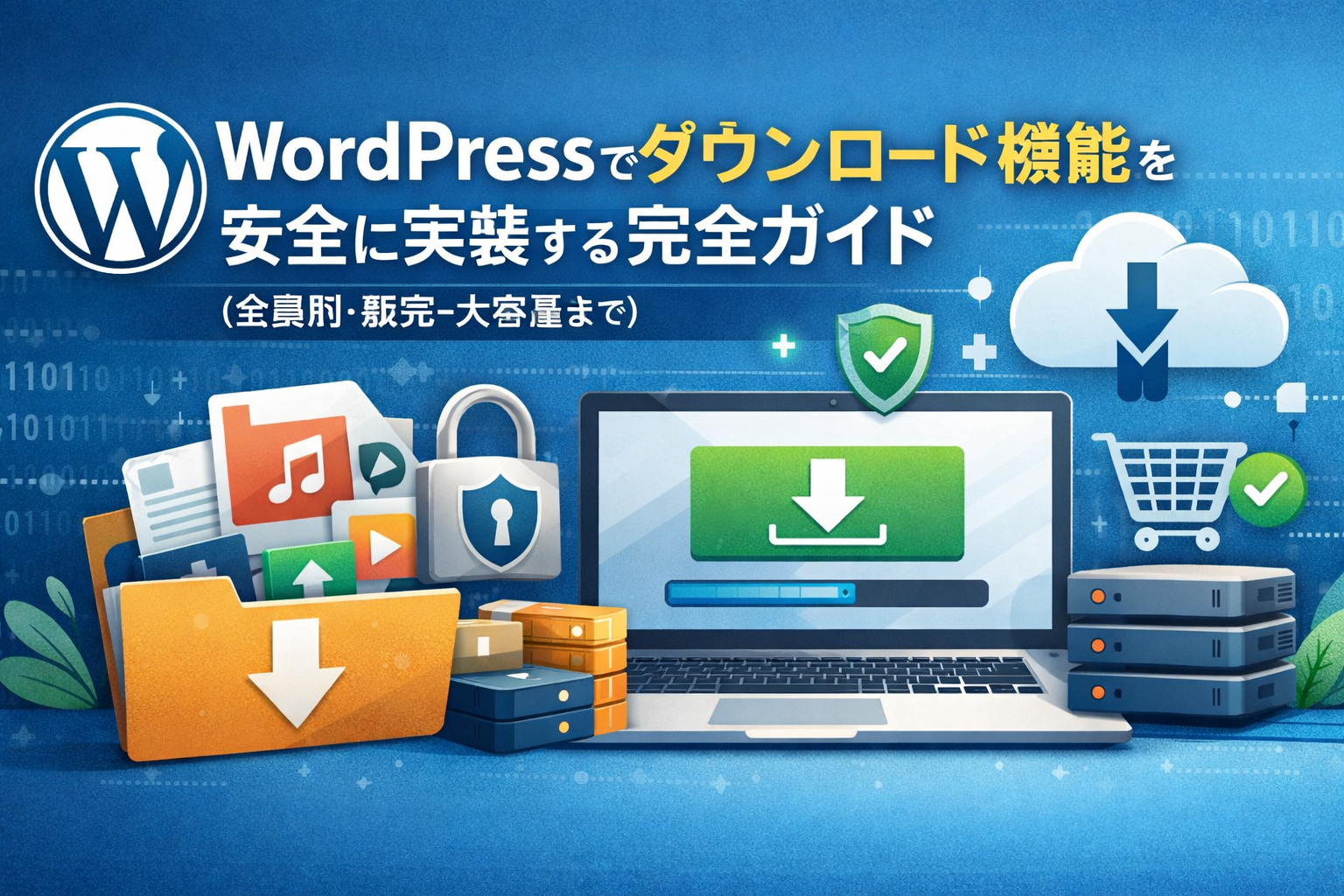WordPressでダウンロード機能を安全に実装する完全ガイド（会員制・販売・大容量まで）