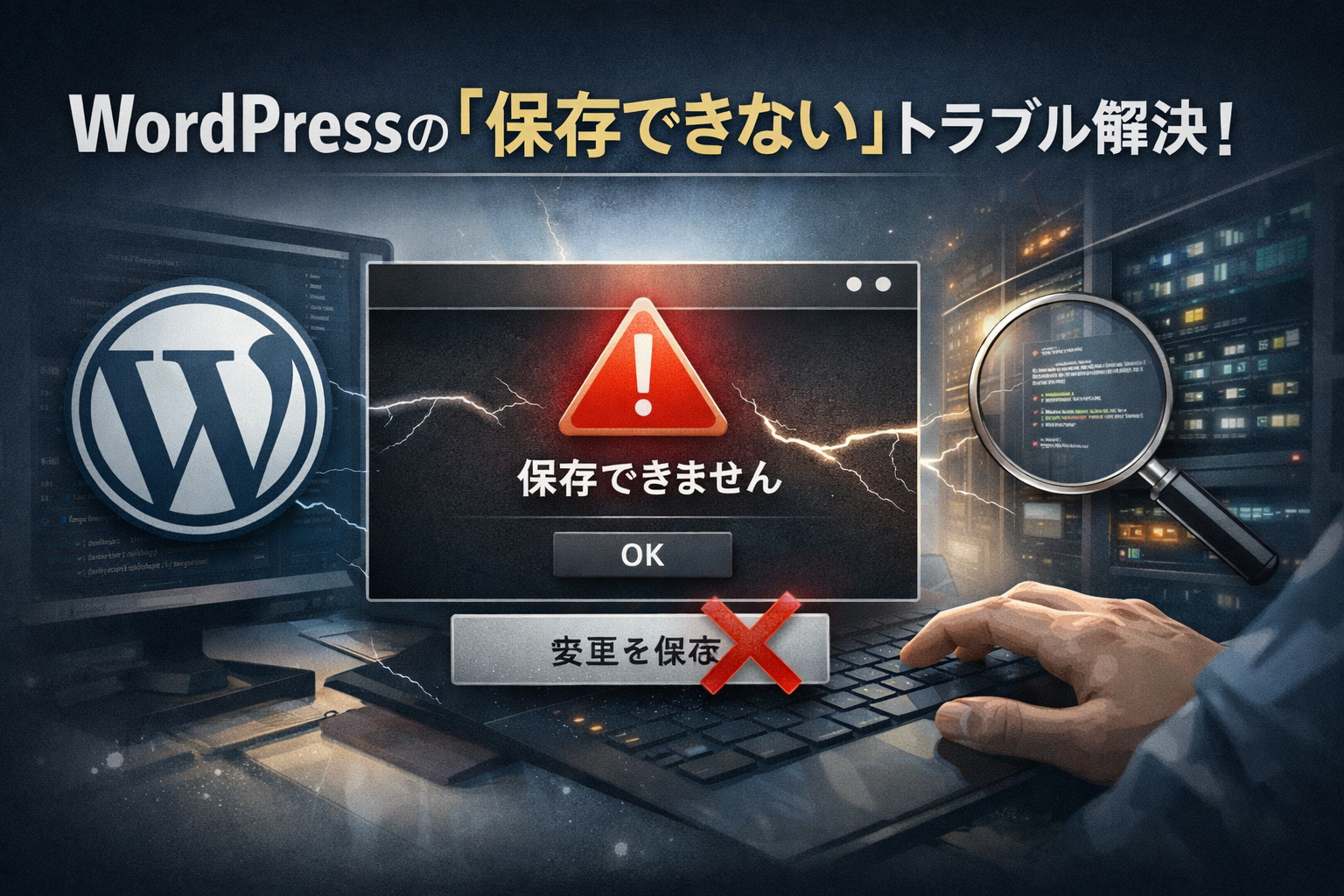 WordPress管理画面で「保存」が効かない不具合を復旧した話（事例）