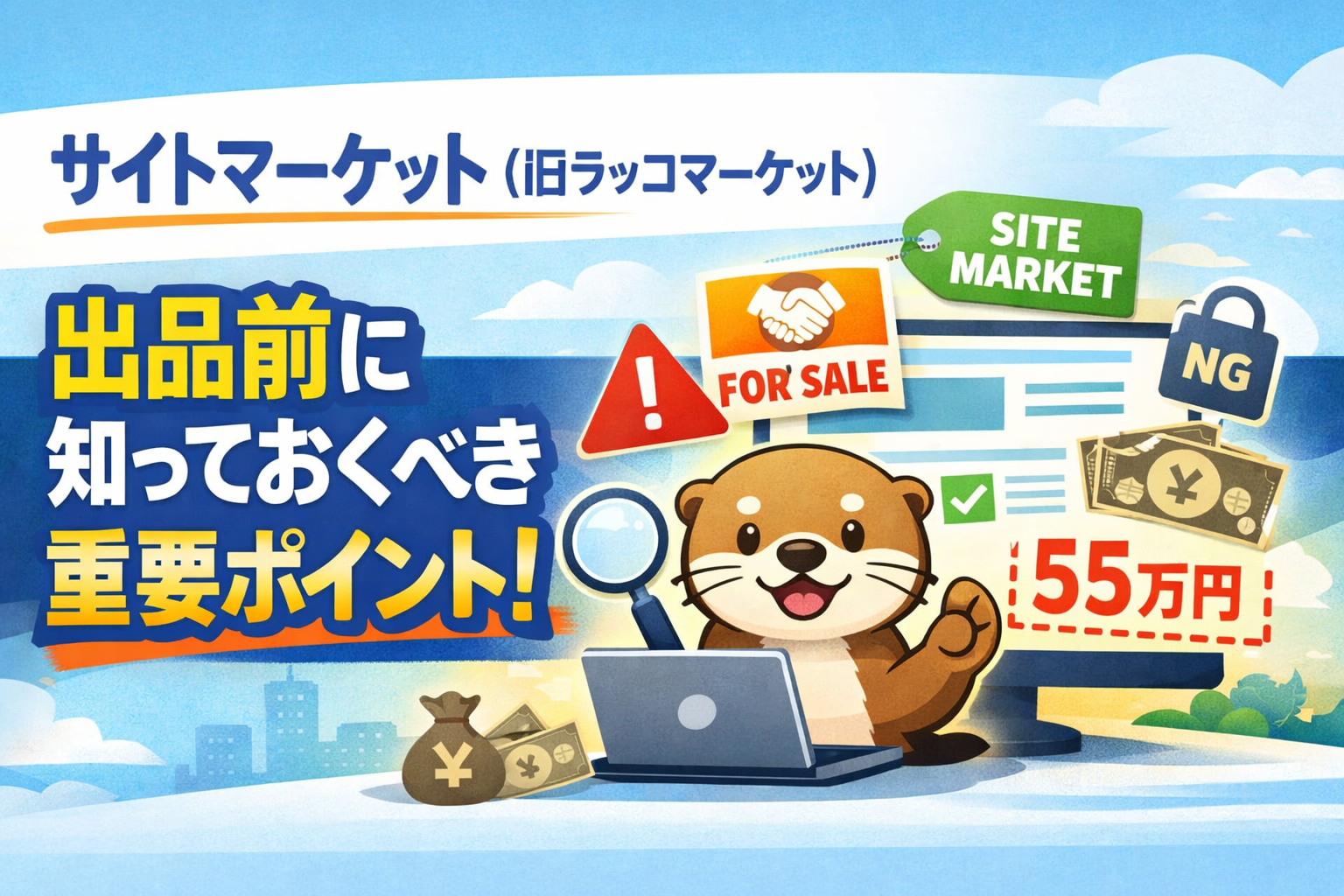 【2026年版】ラッコマーケット（現：サイトマーケット）にサイトを出品する前に必ず知っておくべきこと