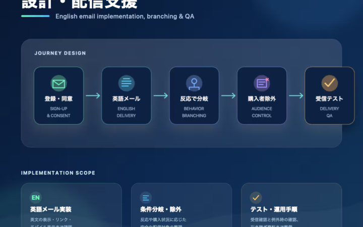 英語対応｜ステップメール配信設計