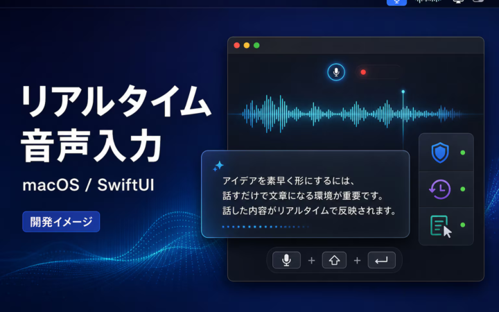 リアルタイム音声入力Macアプリ