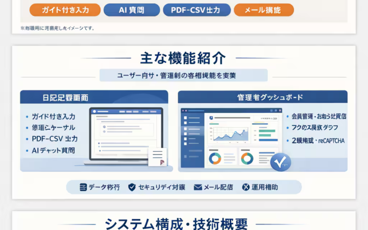 PHP / Laravelによる会員制Webサービス開発事例
