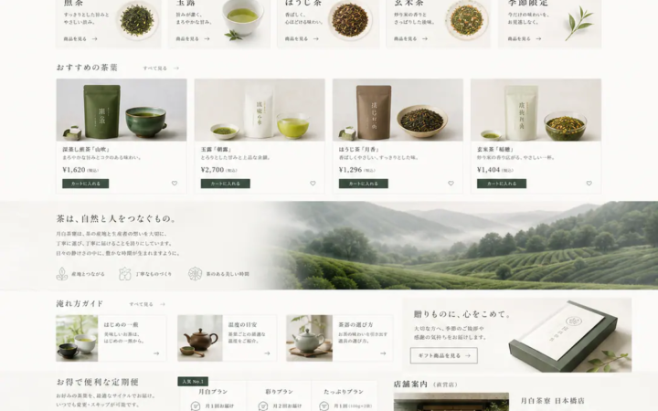 日本茶ブランドサイト