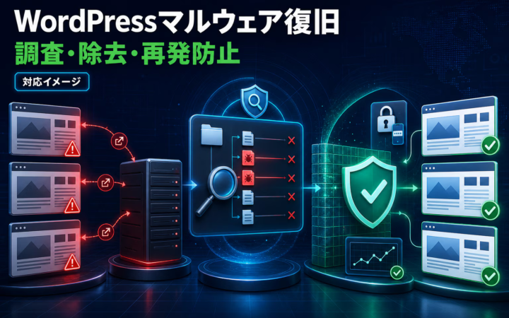 複数WordPressサイトのマルウェア復旧